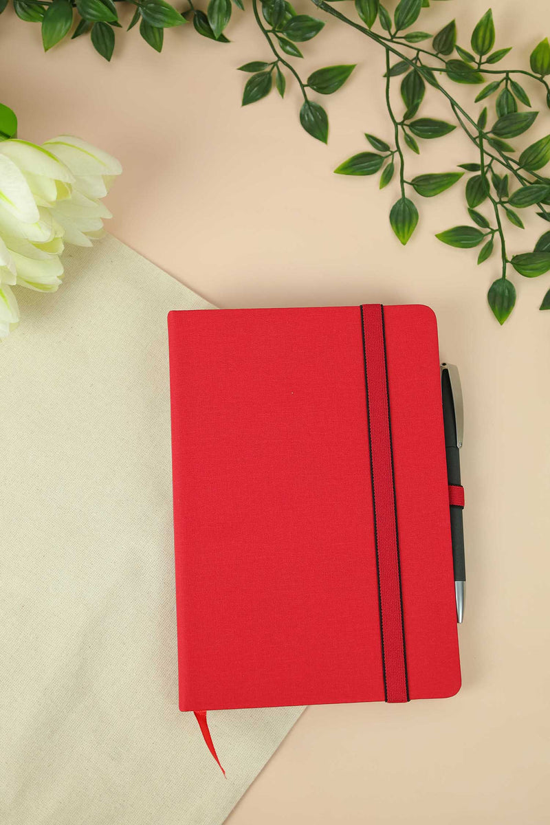 A5 PU Fabric Custom Notebook with Calendar – custom branded corporate gift, Kaaf Creations UAE