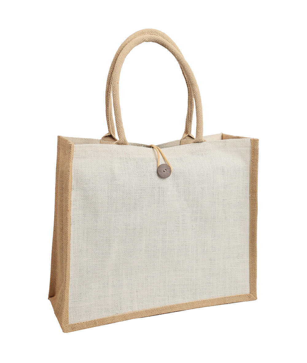 2 Tone Jute Bag – custom branded corporate gift, Kaaf Creations UAE