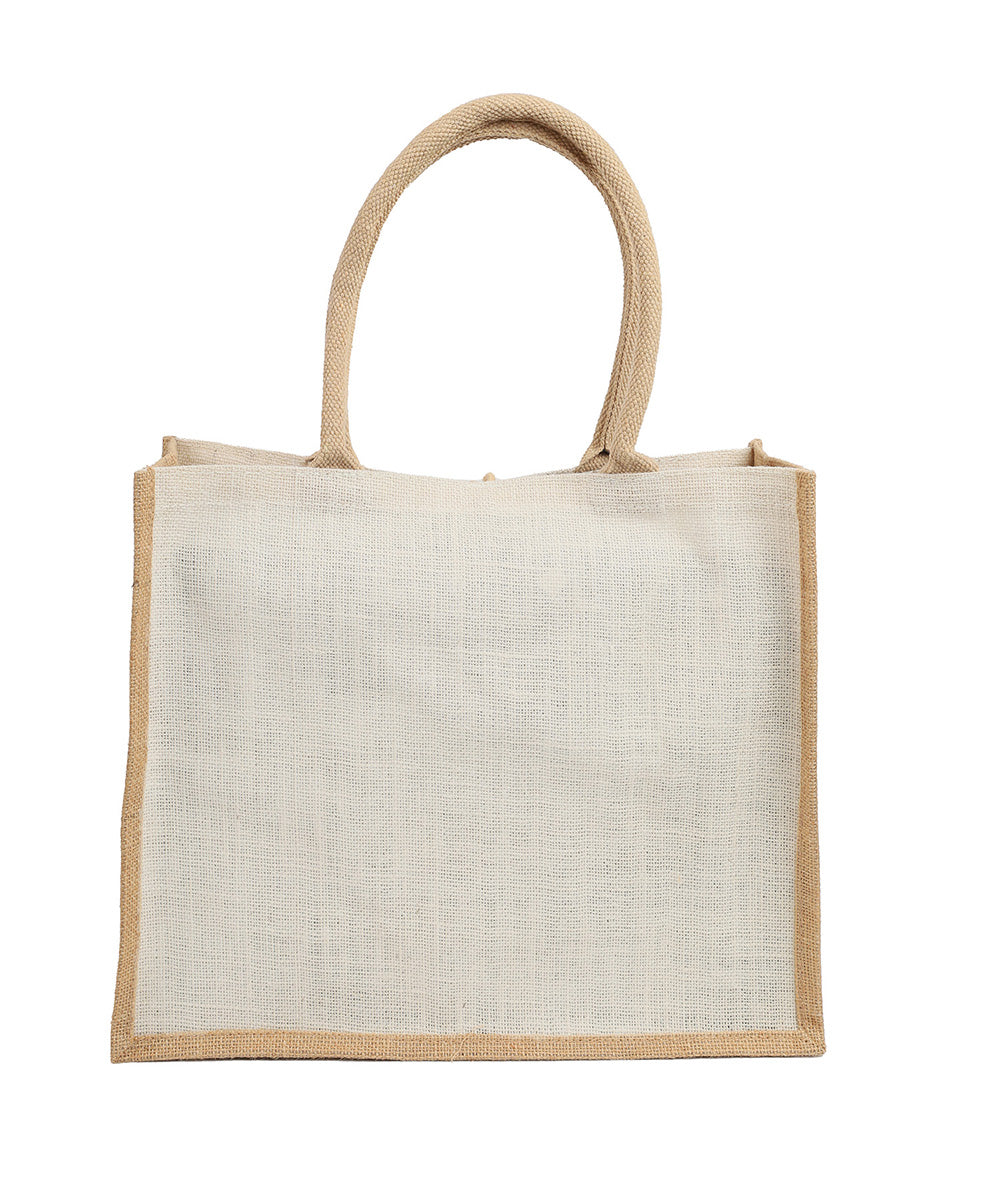 2 Tone Jute Bag – custom branded corporate gift, Kaaf Creations UAE