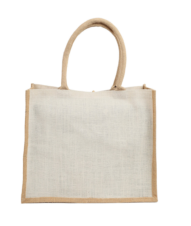 2 Tone Jute Bag – custom branded corporate gift, Kaaf Creations UAE