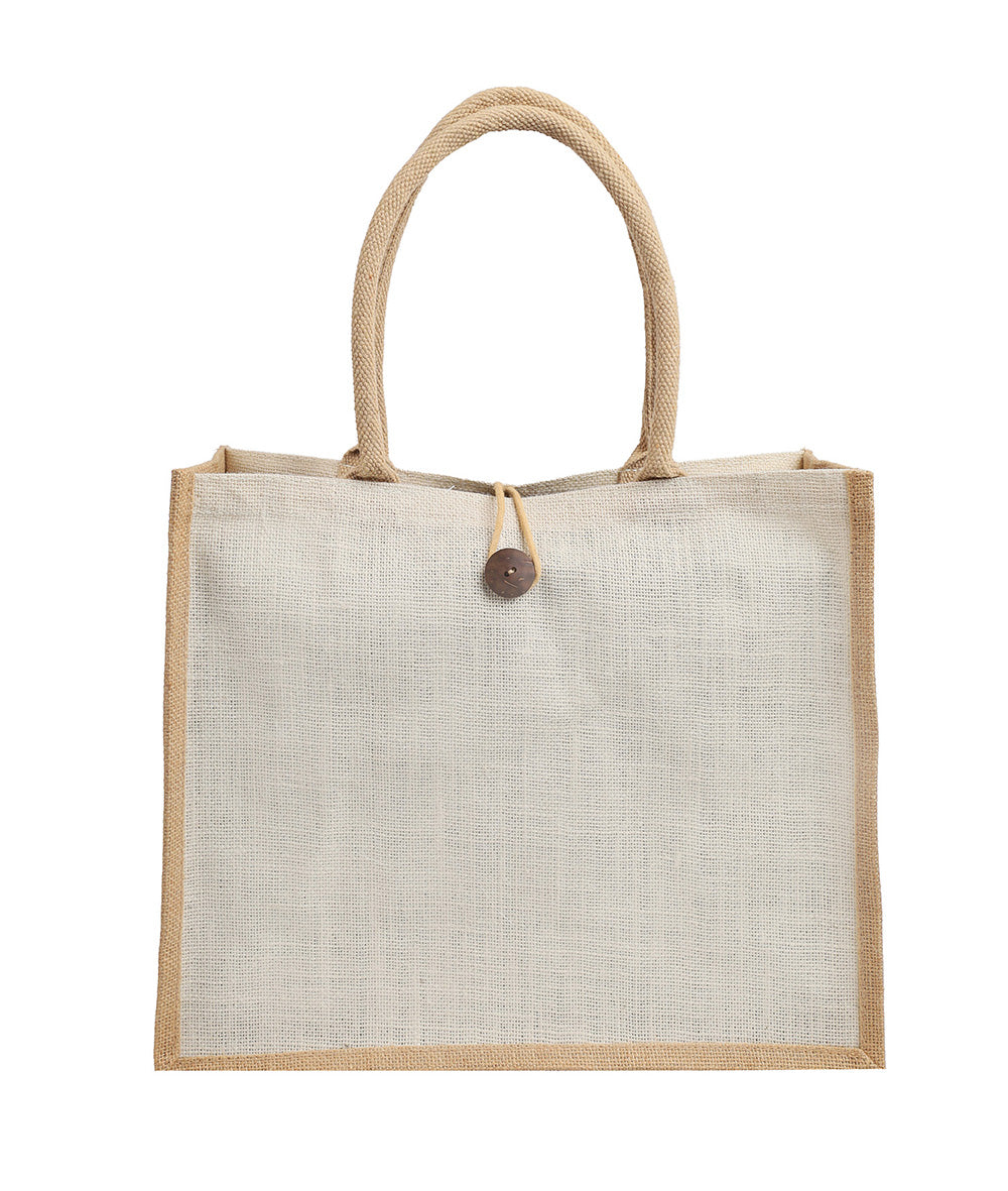 2 Tone Jute Bag – custom branded corporate gift, Kaaf Creations UAE