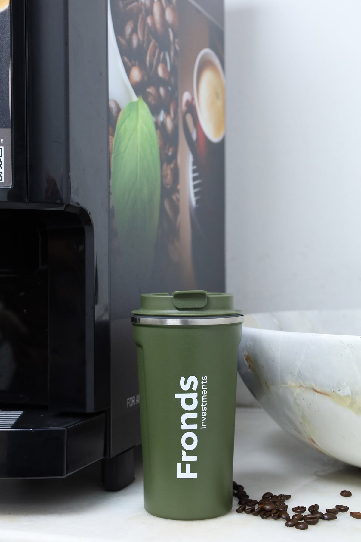 Matte Stainless Steel Tumbler – custom branded corporate gift, Kaaf Creations UAE