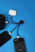 Light up 4 in 1 Charging Cable – custom branded corporate gift, Kaaf Creations UAE