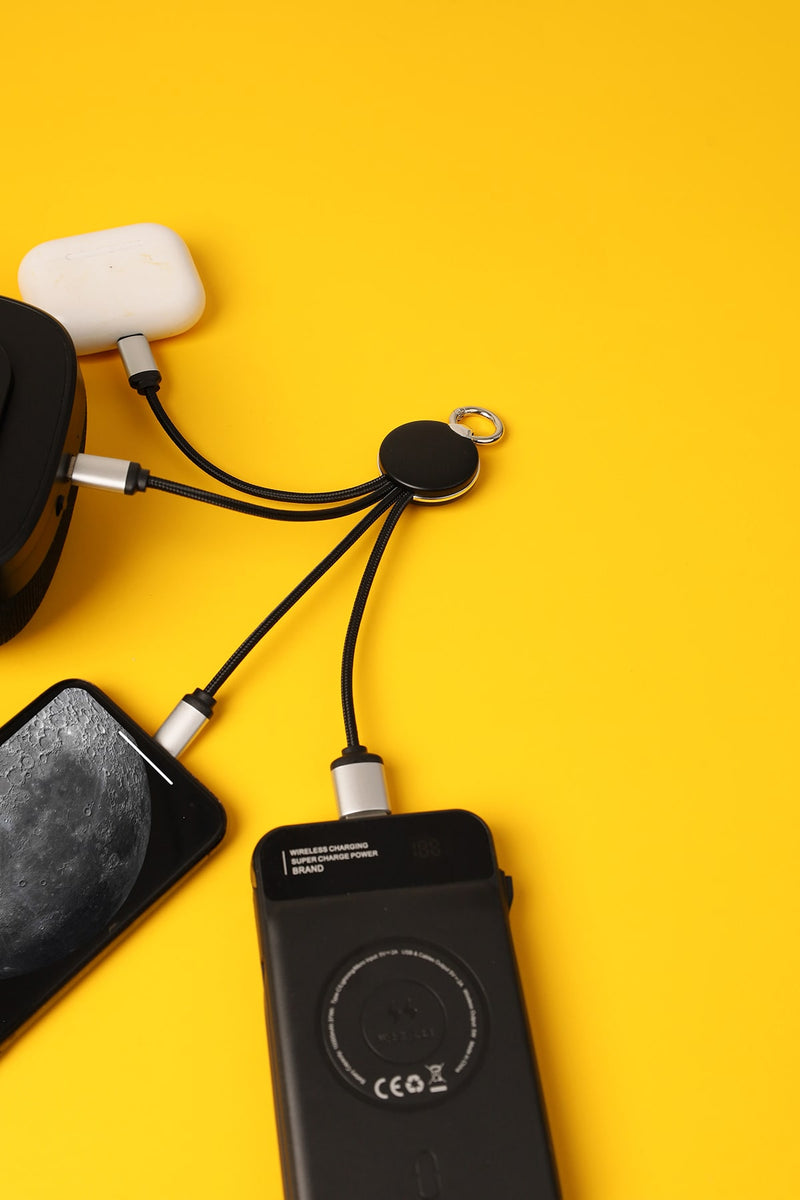 Light up 4 in 1 Charging Cable – custom branded corporate gift, Kaaf Creations UAE
