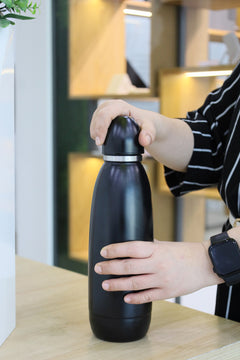 Recycled Stainless Steel Bullet Bottle 750 ml – custom branded corporate gift, Kaaf Creations UAE