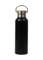 Stainless Steel Bamboo Flask – custom branded corporate gift, Kaaf Creations UAE