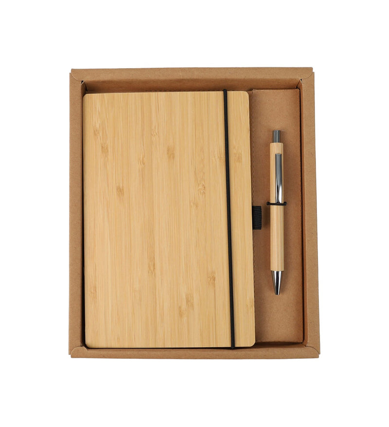 Cork Notebook & Pen Corporate Gift Set – Style 2 – custom branded corporate gift, Kaaf Creations UAE