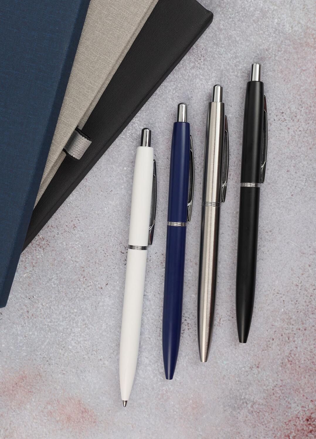Click Action Metal Pen – custom branded corporate gift, Kaaf Creations UAE