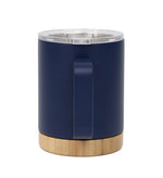 Bamboo Base Stainless Steel Mug – custom branded corporate gift, Kaaf Creations UAE