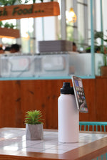 Magnetic Lid Stainless Steel Bottle – Pink October Edition – custom branded corporate gift, Kaaf Creations UAE