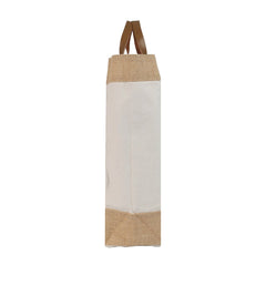 Canvas & Jute Bag with Leather Handle – custom branded corporate gift, Kaaf Creations UAE