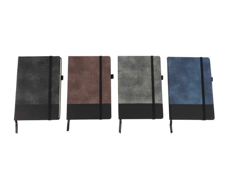 Two-tone Personalized PU Notebook – custom branded corporate gift, Kaaf Creations UAE