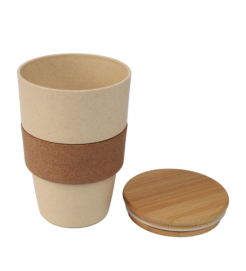 Wheat Straw Cork Grip PP Tumbler – custom branded corporate gift, Kaaf Creations UAE