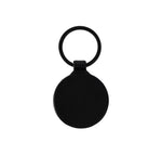 Round Bamboo Body Metal Keychain – custom branded corporate gift, Kaaf Creations UAE
