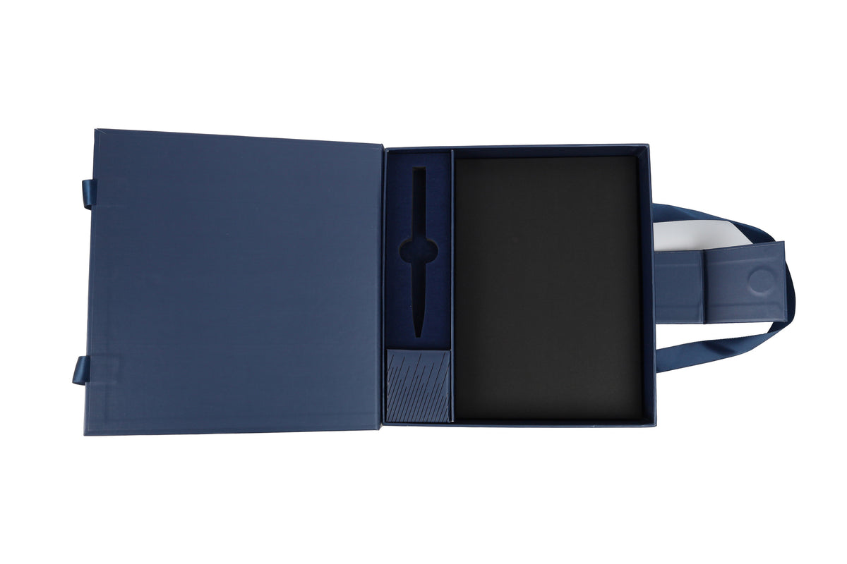 Premium Gift Set - Blue Corporate Gift Box – custom branded corporate gift, Kaaf Creations UAE
