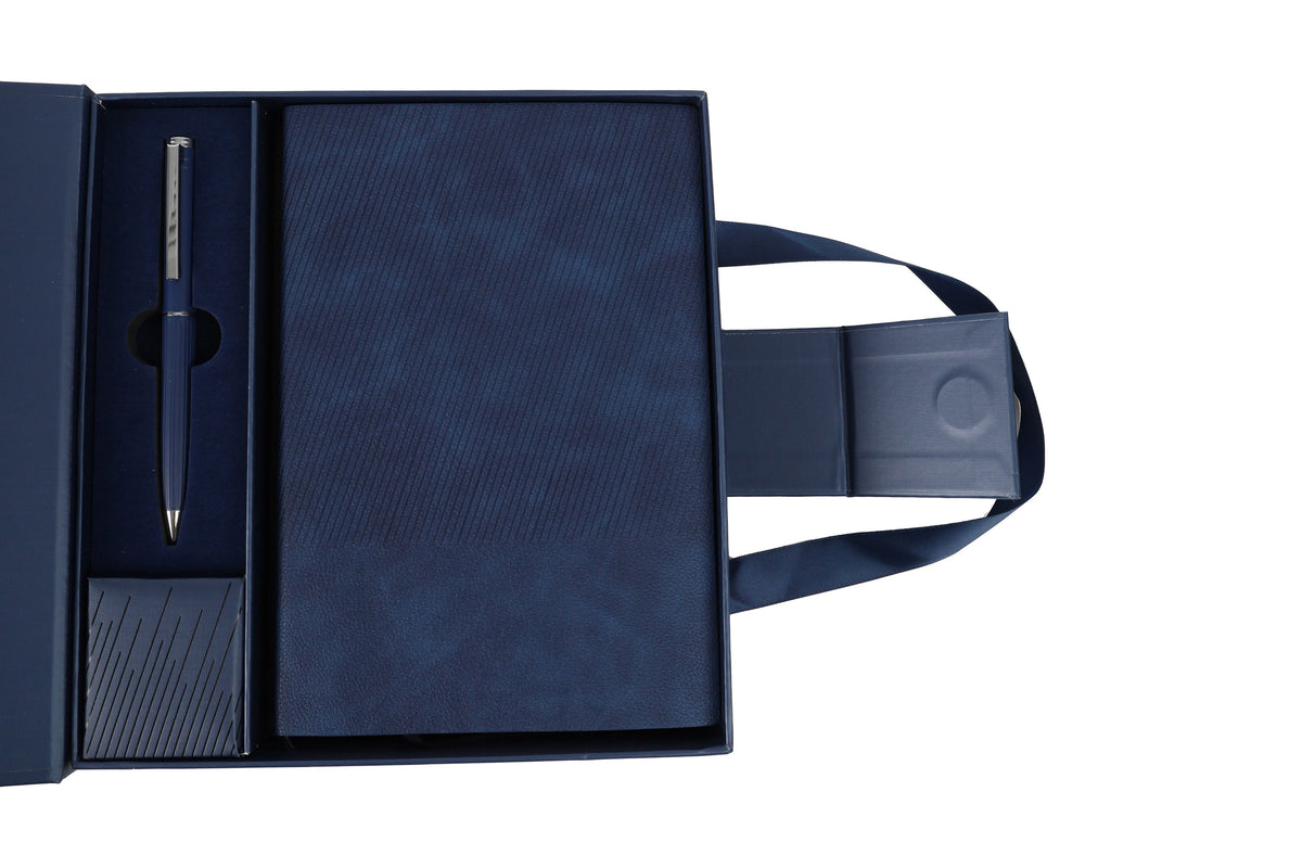 Premium Gift Set - Blue Corporate Gift Box – custom branded corporate gift, Kaaf Creations UAE
