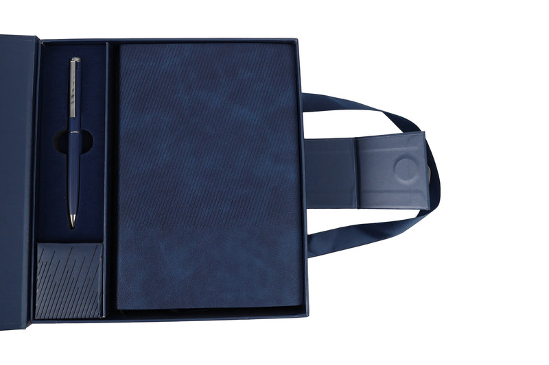 Premium Gift Set - Blue Corporate Gift Box – Pink October Edition – custom branded corporate gift, Kaaf Creations UAE