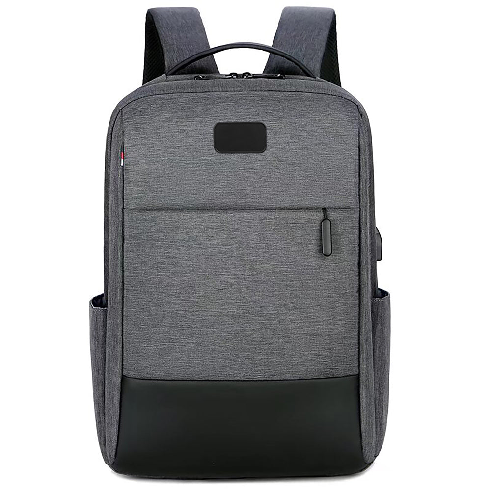 Leather & Fabric Backpack – custom branded corporate gift, Kaaf Creations UAE