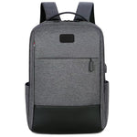 Leather & Fabric Backpack – custom branded corporate gift, Kaaf Creations UAE