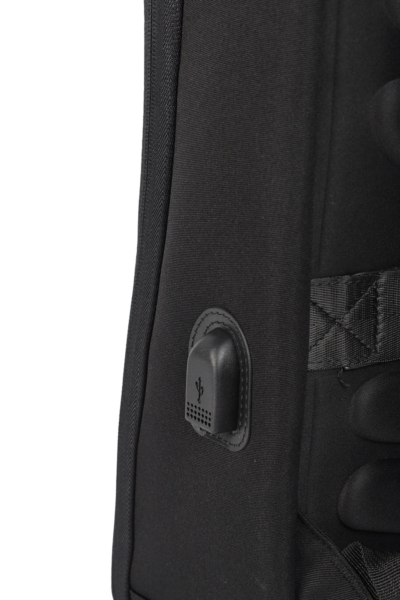 Black Leather Backpack – custom branded corporate gift, Kaaf Creations UAE