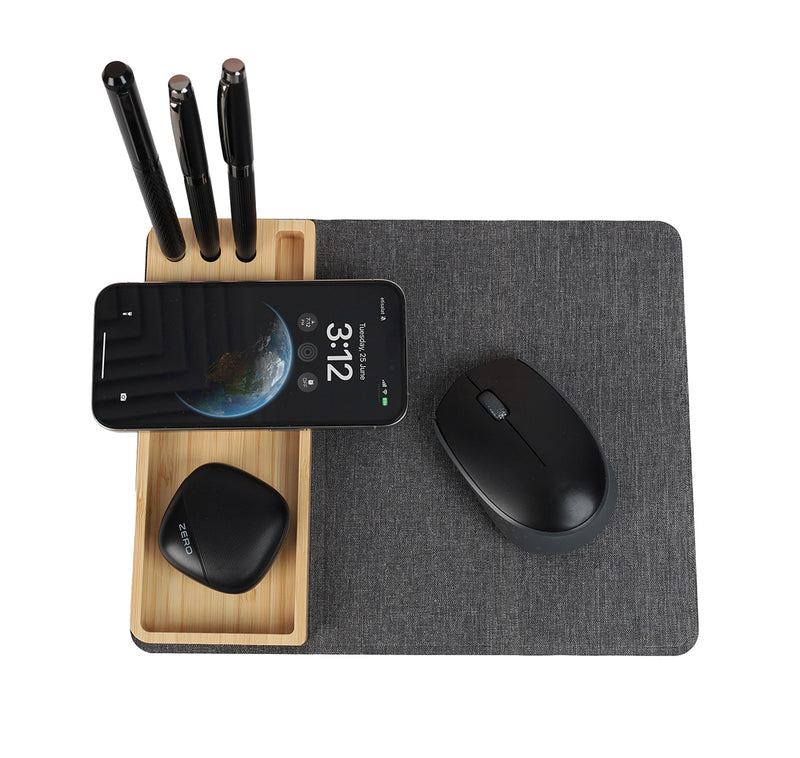 RPET Mousepad with Wireless Charger – custom branded corporate gift, Kaaf Creations UAE