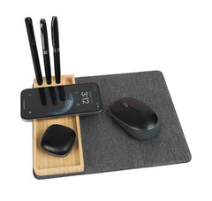 RPET Mousepad with Wireless Charger – custom branded corporate gift, Kaaf Creations UAE