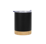 Bamboo Base Stainless Steel Mug – custom branded corporate gift, Kaaf Creations UAE