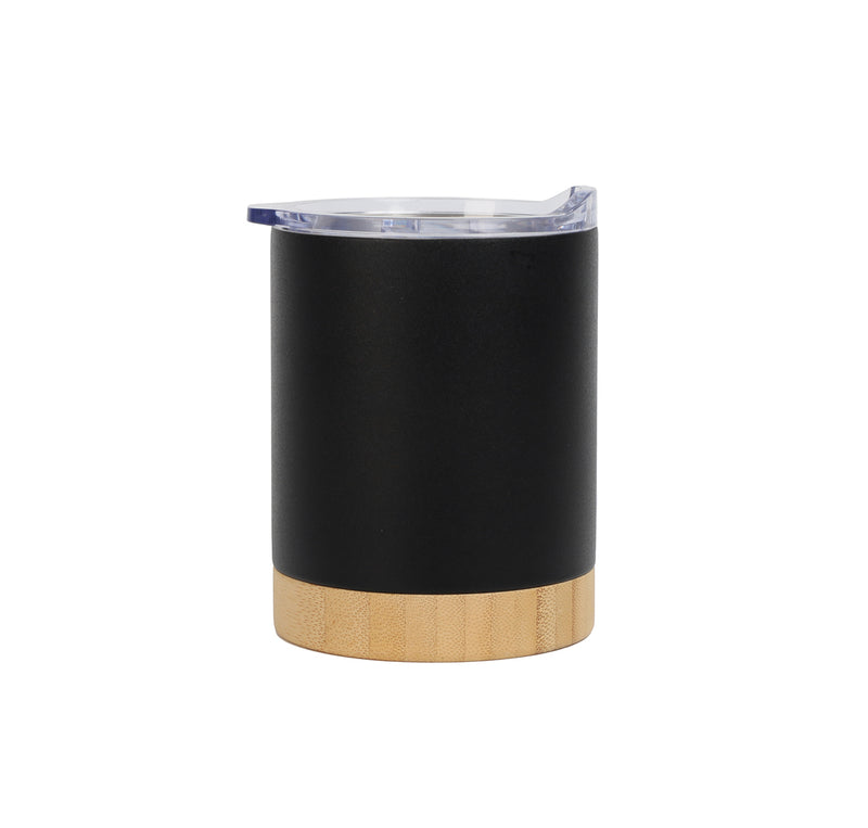 Bamboo Base Stainless Steel Mug – custom branded corporate gift, Kaaf Creations UAE