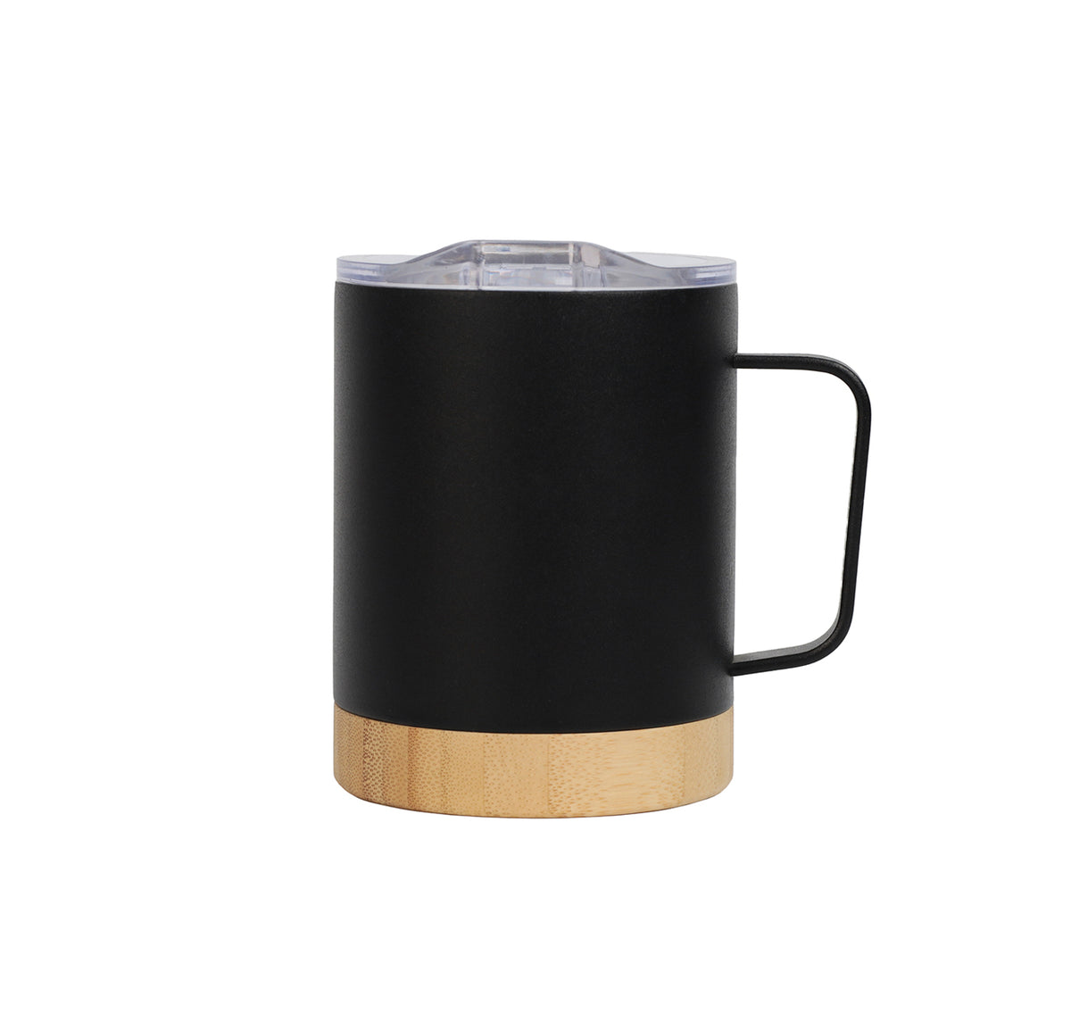 Bamboo Base Stainless Steel Mug – custom branded corporate gift, Kaaf Creations UAE