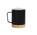 Bamboo Base Stainless Steel Mug – custom branded corporate gift, Kaaf Creations UAE