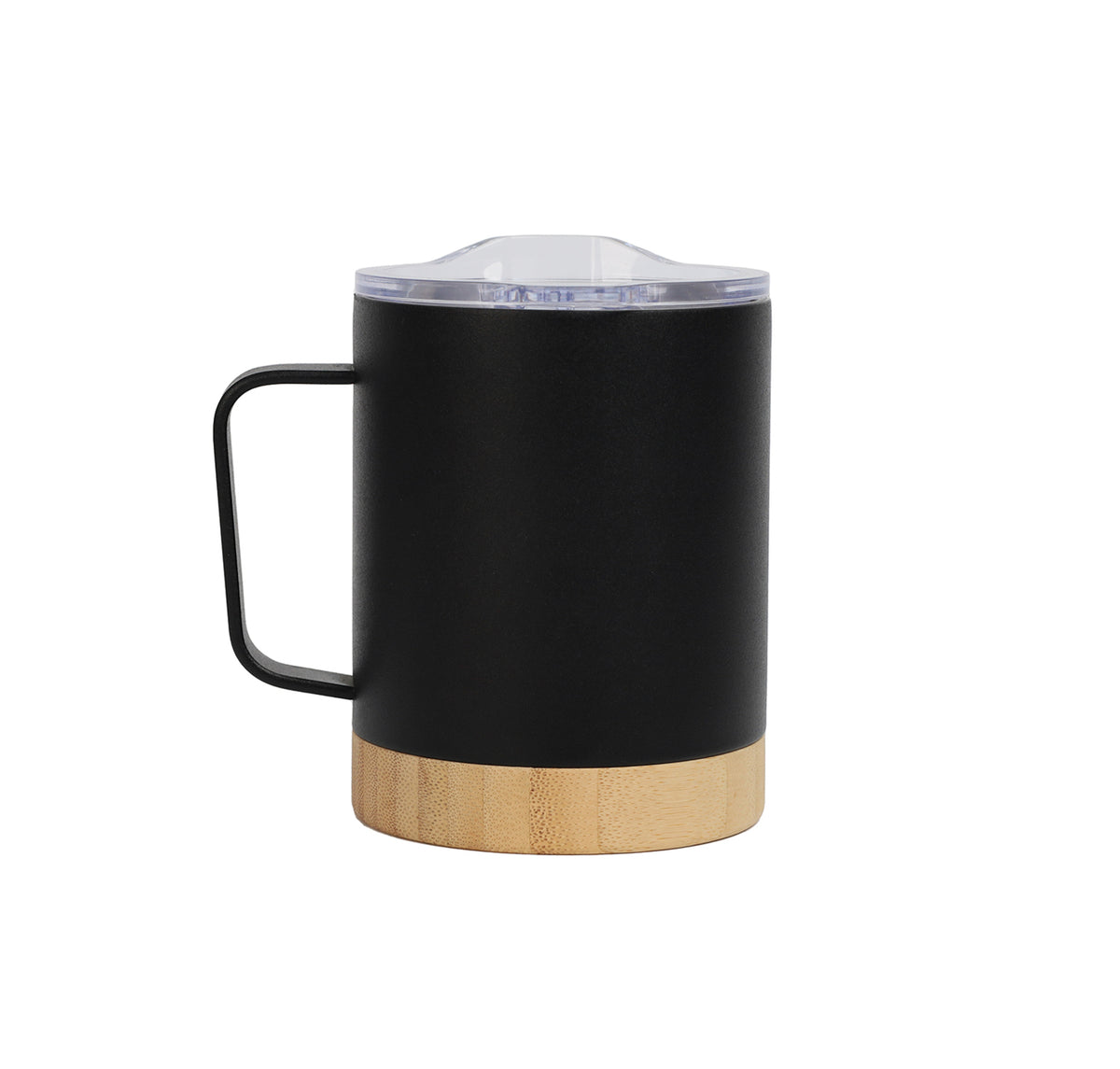 Bamboo Base Stainless Steel Mug – custom branded corporate gift, Kaaf Creations UAE