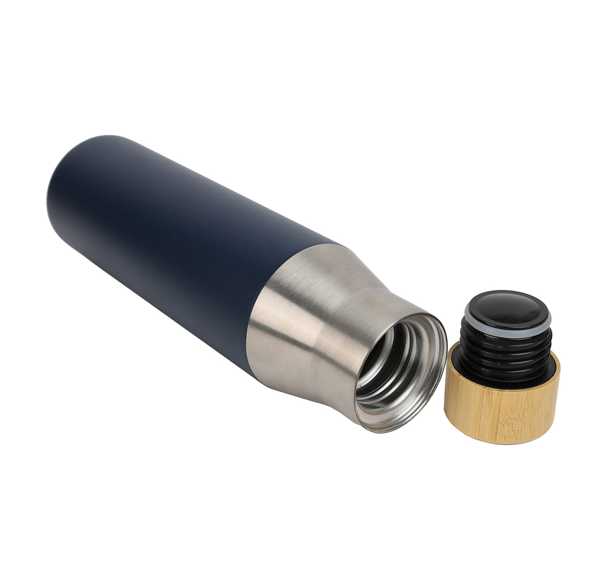 Vaccum Bottle with Bamboo Lid – custom branded corporate gift, Kaaf Creations UAE