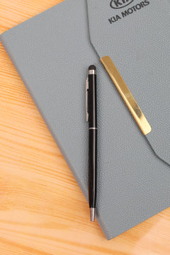 Aluminum Slim Pen with Stylus – custom branded corporate gift, Kaaf Creations UAE