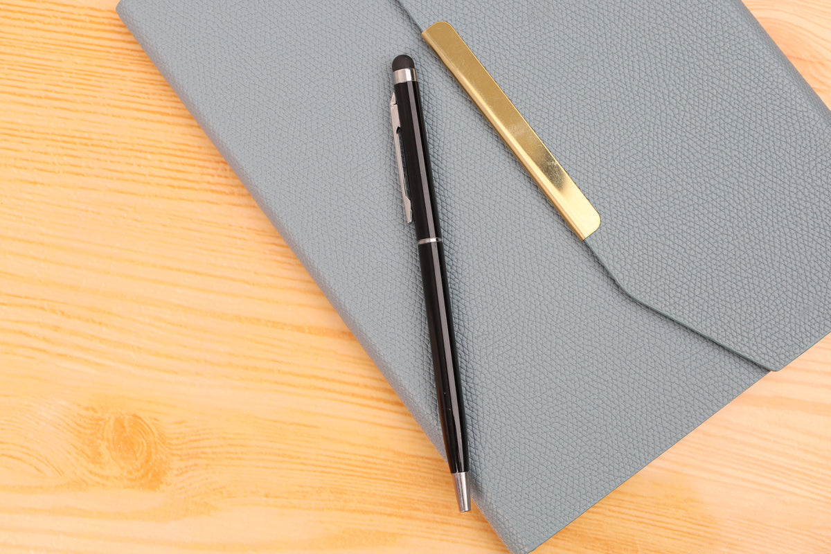 Aluminum Slim Pen with Stylus – custom branded corporate gift, Kaaf Creations UAE