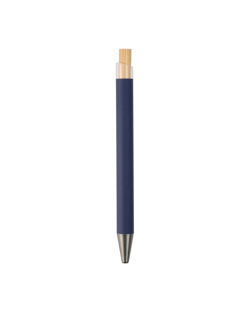 Metal Ball Pen with Bamboo Button – custom branded corporate gift, Kaaf Creations UAE