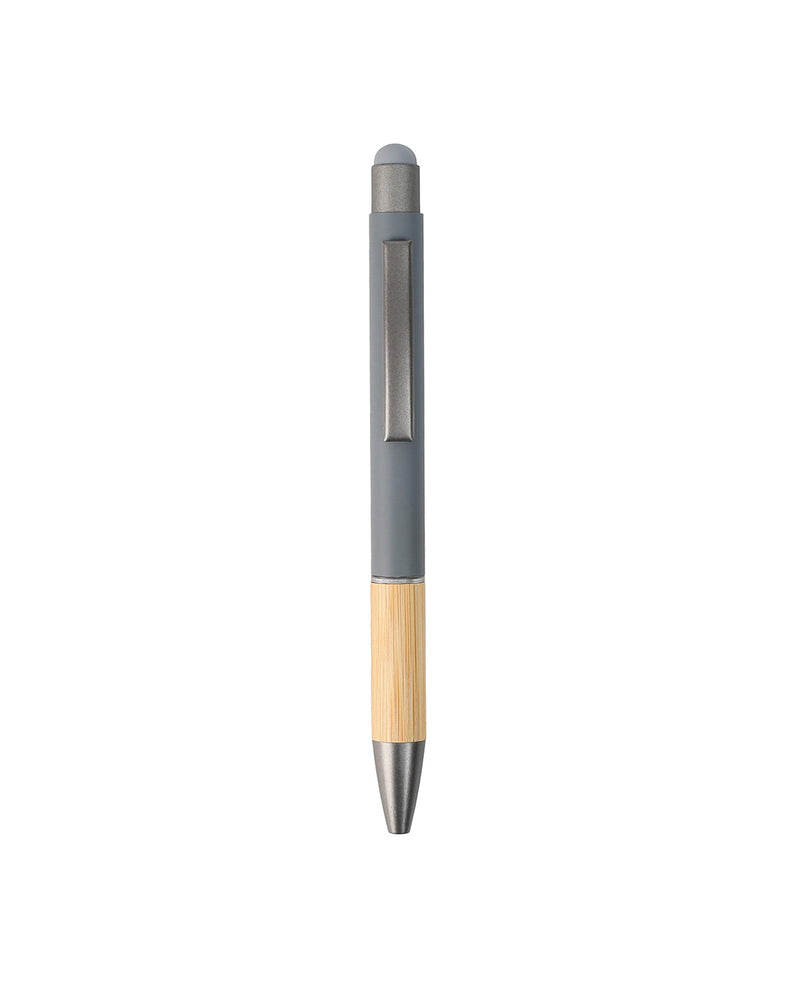Metal Ball Pen with Bamboo Grip – custom branded corporate gift, Kaaf Creations UAE