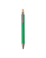 Metal Ball Pen with Bamboo Button – custom branded corporate gift, Kaaf Creations UAE