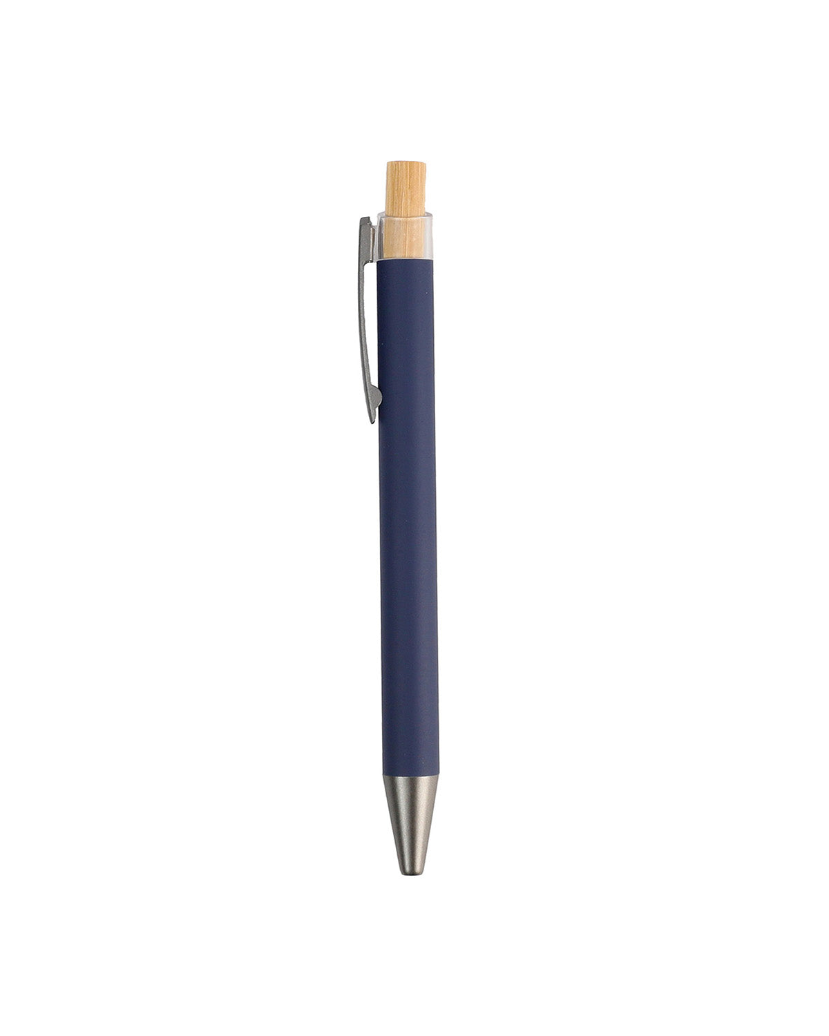 Metal Ball Pen with Bamboo Button – custom branded corporate gift, Kaaf Creations UAE