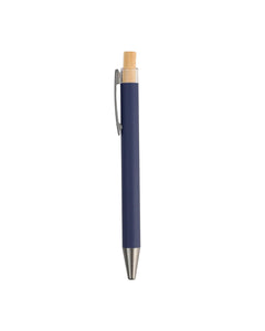 Metal Ball Pen with Bamboo Button – custom branded corporate gift, Kaaf Creations UAE