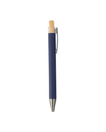 Metal Ball Pen with Bamboo Button – custom branded corporate gift, Kaaf Creations UAE