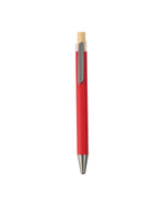 Metal Ball Pen with Bamboo Button