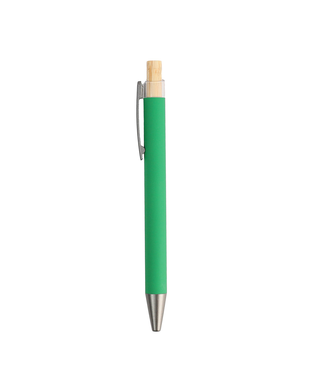 Metal Ball Pen with Bamboo Button – custom branded corporate gift, Kaaf Creations UAE