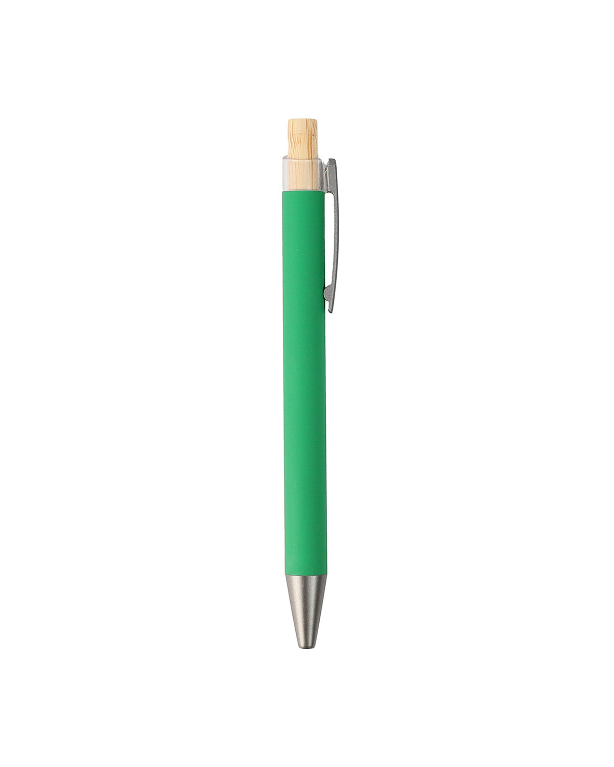 Metal Ball Pen with Bamboo Button – custom branded corporate gift, Kaaf Creations UAE