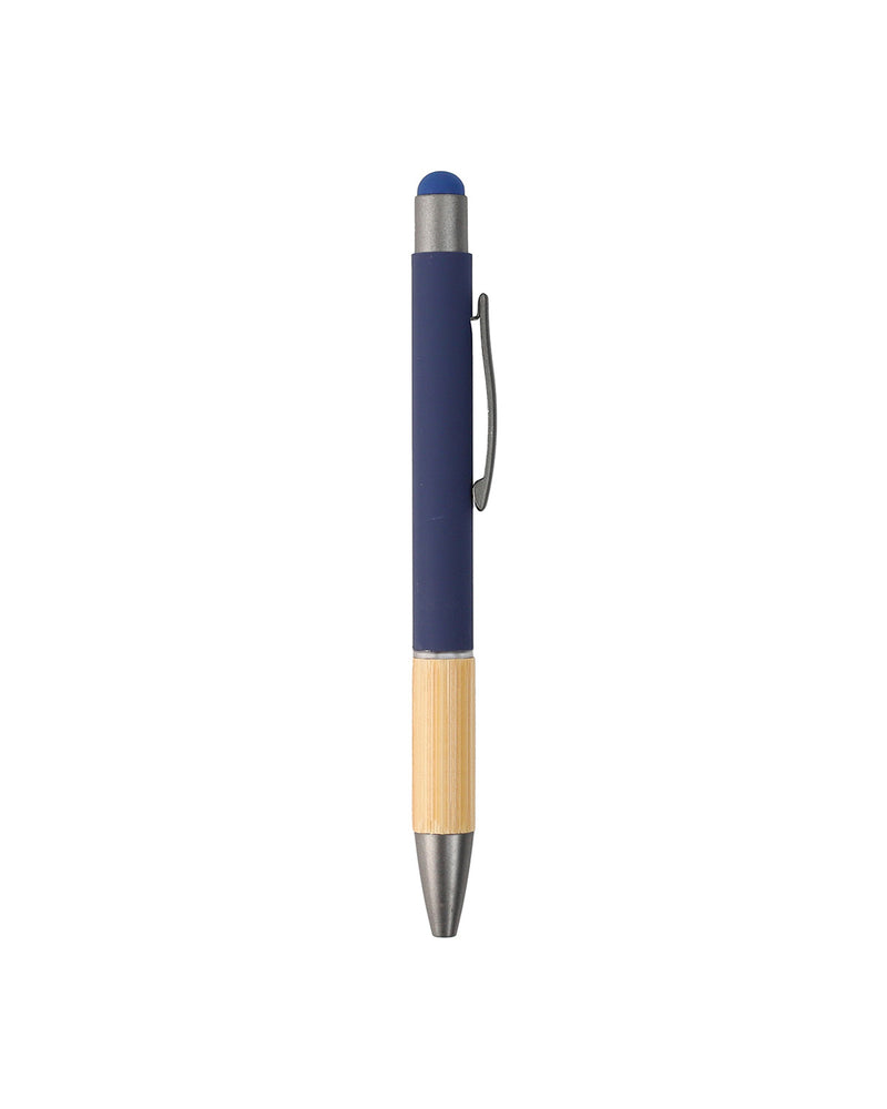 Metal Ball Pen with Bamboo Grip – custom branded corporate gift, Kaaf Creations UAE