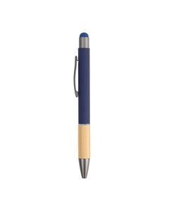 Metal Ball Pen with Bamboo Grip – custom branded corporate gift, Kaaf Creations UAE