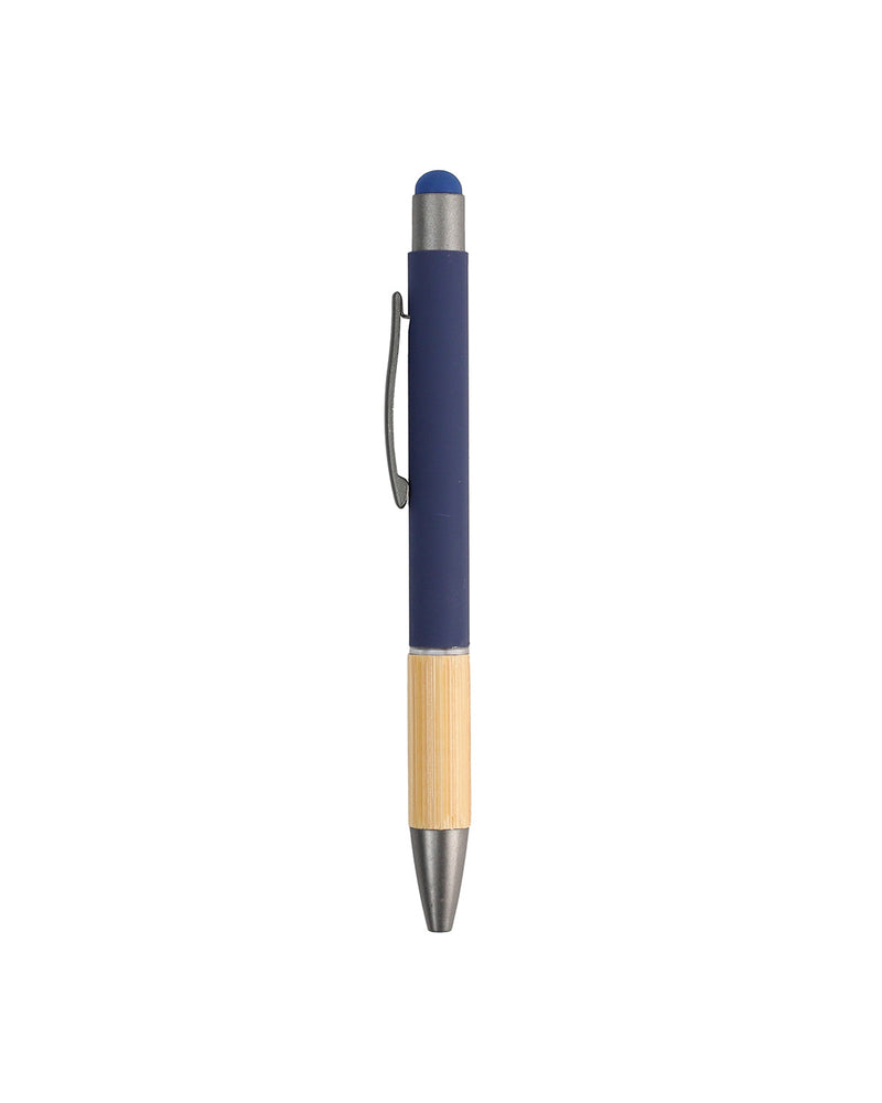 Metal Ball Pen with Bamboo Grip – custom branded corporate gift, Kaaf Creations UAE