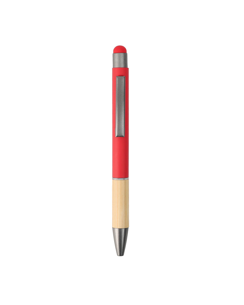 Metal Ball Pen with Bamboo Grip – custom branded corporate gift, Kaaf Creations UAE