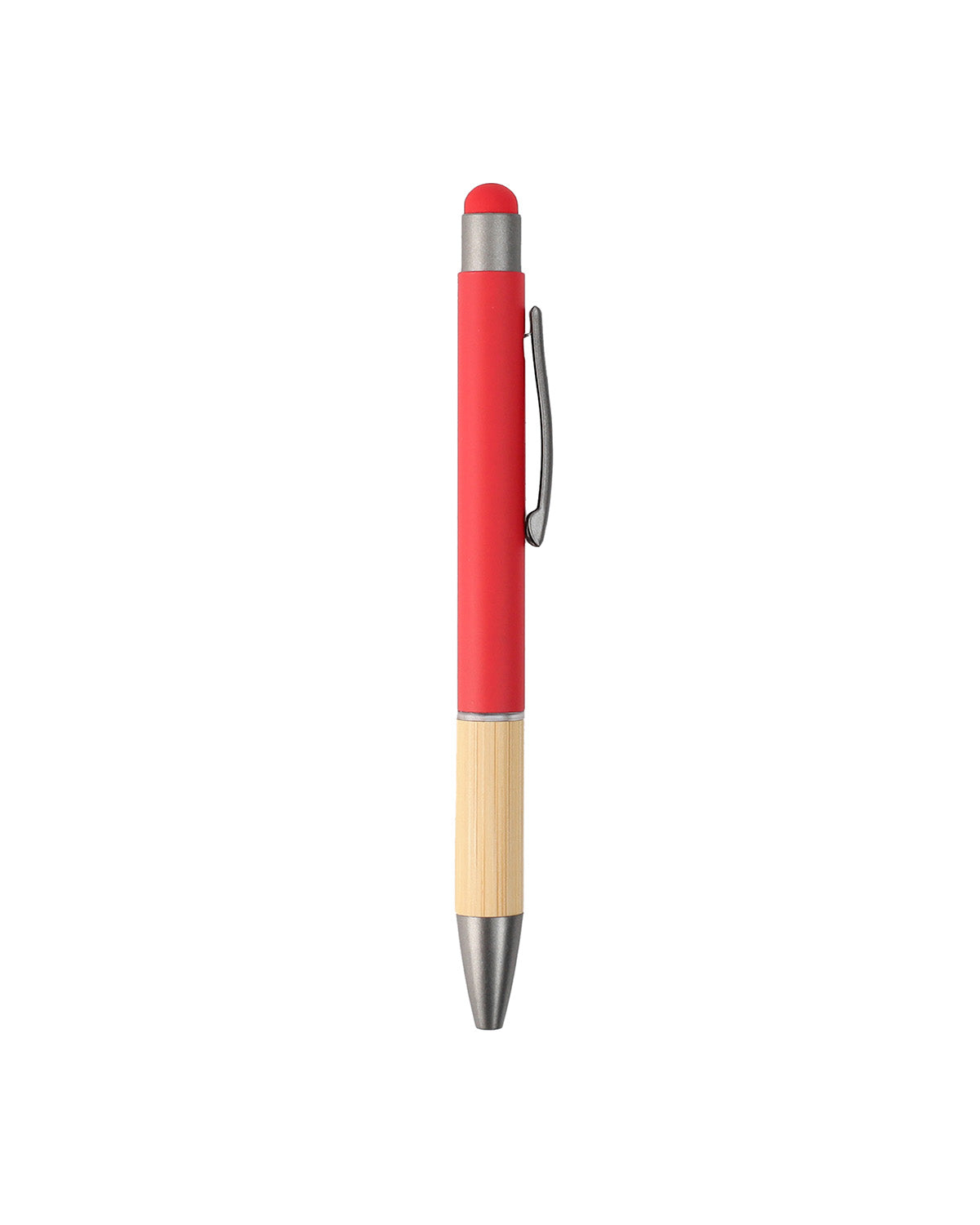 Metal Ball Pen with Bamboo Grip – custom branded corporate gift, Kaaf Creations UAE