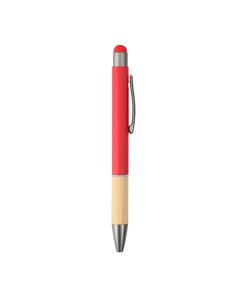 Metal Ball Pen with Bamboo Grip – custom branded corporate gift, Kaaf Creations UAE