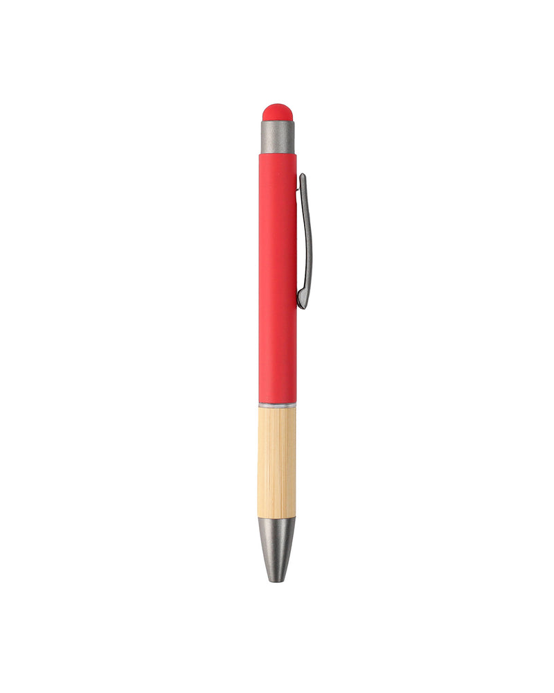 Metal Ball Pen with Bamboo Grip – custom branded corporate gift, Kaaf Creations UAE